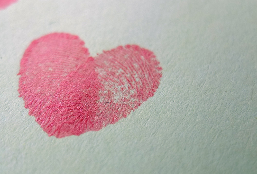 Valentine’s Craft – Fingerprint Love Hearts