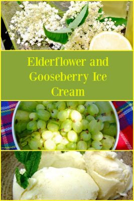 Elderflower and Gooseberry Ice Cream.