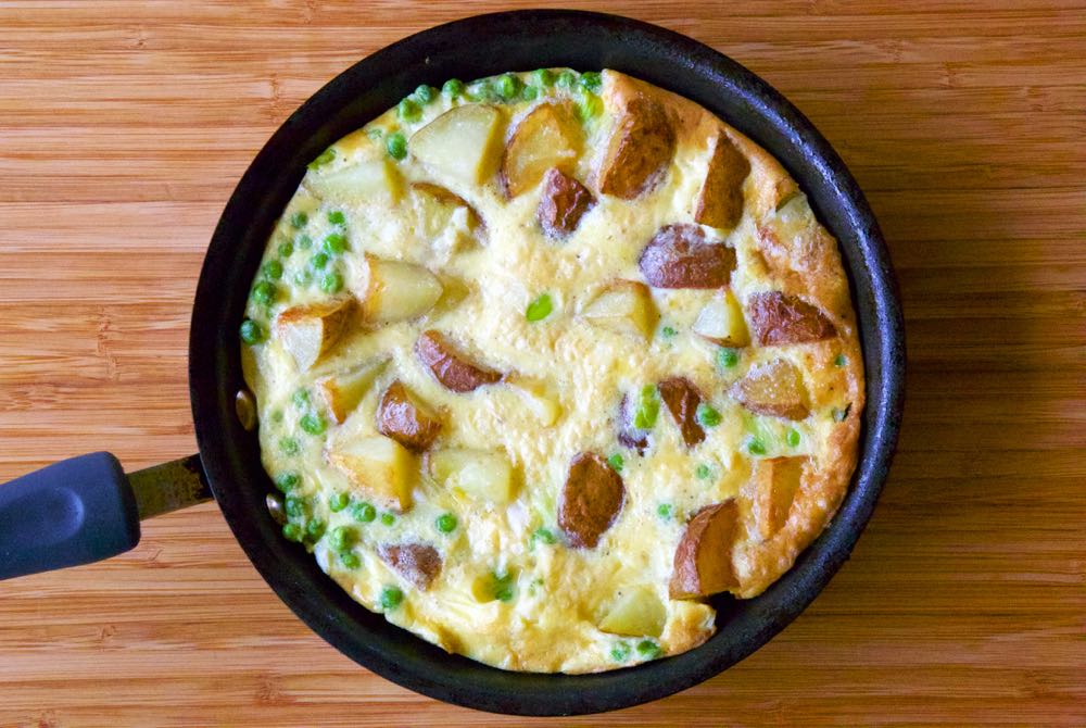 Pea and Potato Frittata The Easiest Vegetarian Recipes!