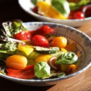 This grilled vegetable salad is summer on a plate!