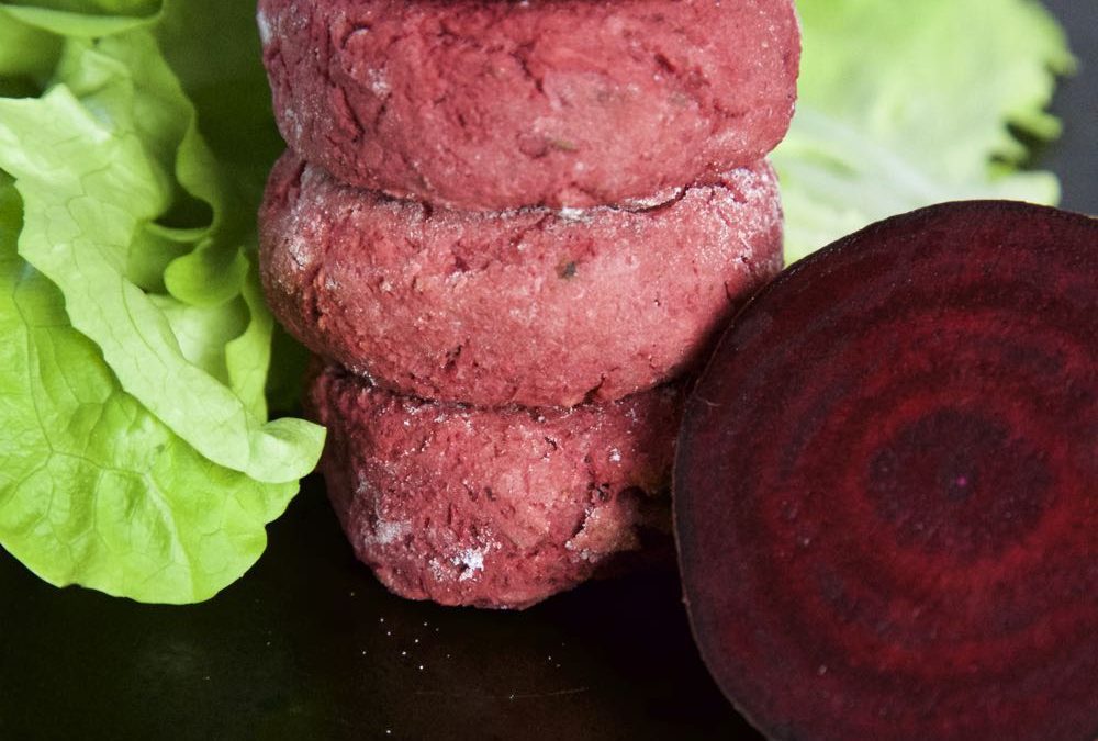 Vegan Beetroot Falafel in Pitta Bread
