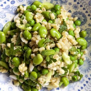 Barley Risotto with Broad Beans and Peas