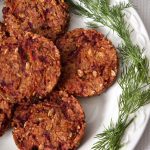Millet Burgers with Beetroot and Caraway - a delicious vegan burger with fabulous texture!