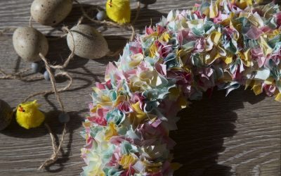 Simple Fabric Wreath for Spring