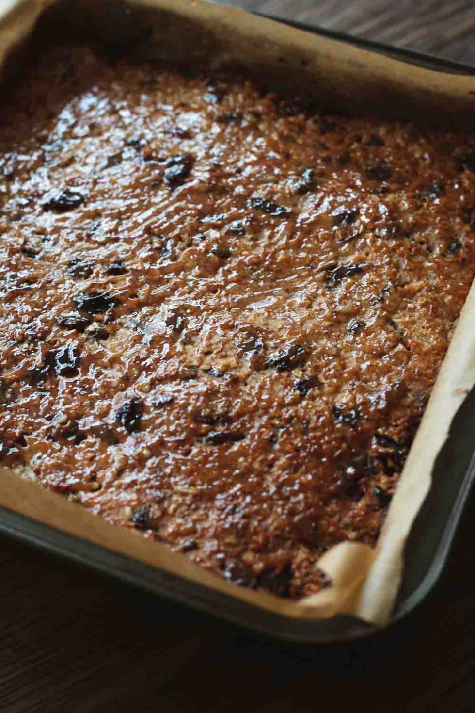 Easy Fruit and Nut Bars Thinly Spread